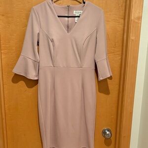Enfocus Studio Long Sleeve Mauve Dress